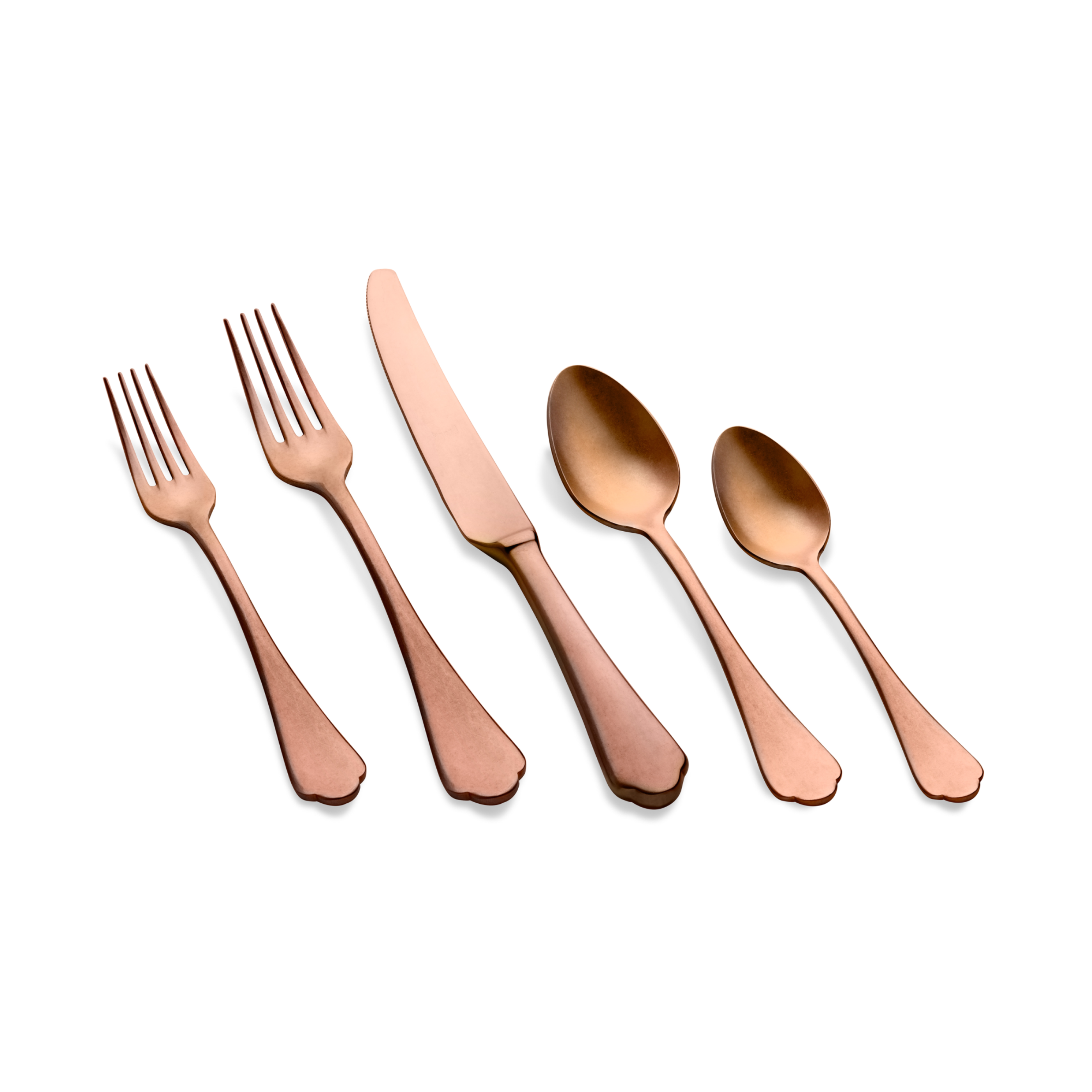 Dolce Vita Pewter Bronze Flatware Set - 5 Pcs.