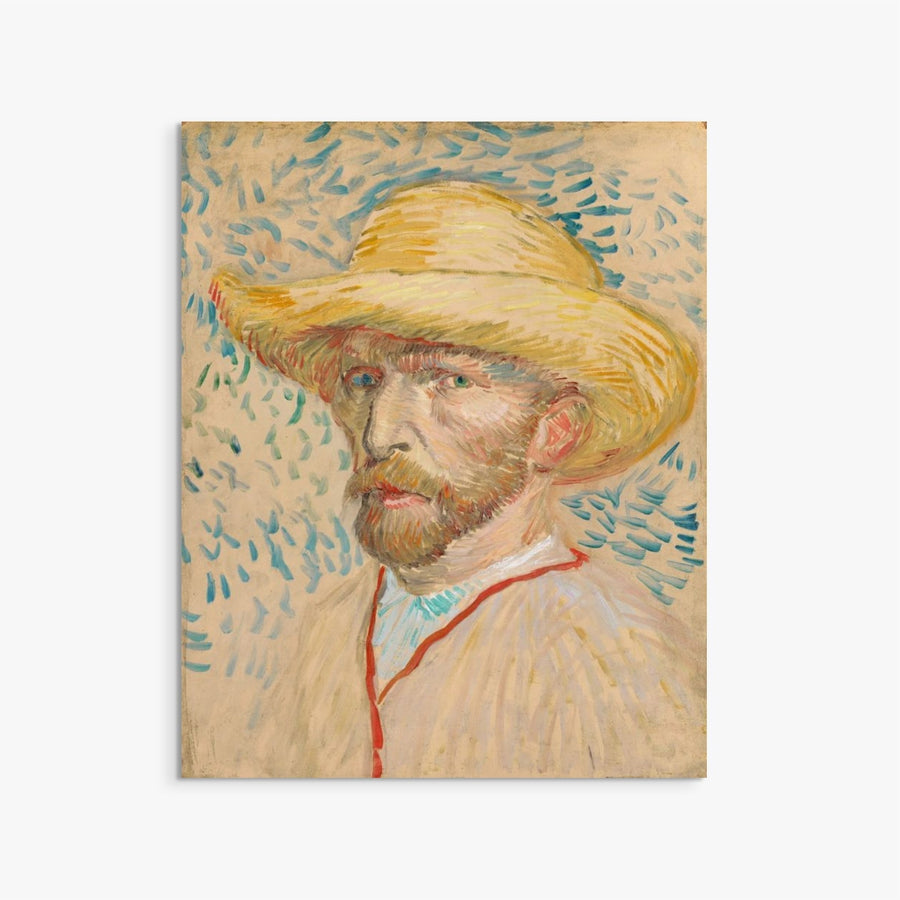 van gogh style straw hat