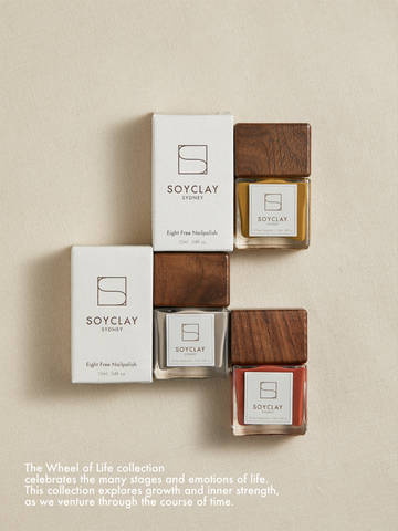 vegan nailpolish collection includes Morandi, Dijon and Pachino