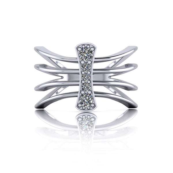 Brilliant Diamond Knot Cocktail Ring | Radiant Bay