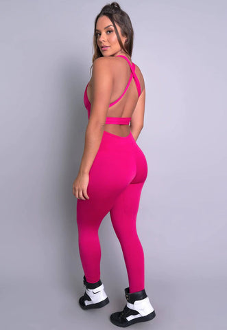 Conjunto Fitness Feminino CINZA E ROSA Lindo Top Decote V Costa Sem Bojo e  Calça Legging Conforto Roupa de Academia Ginástica e Moda ROSA - Compre  Agora