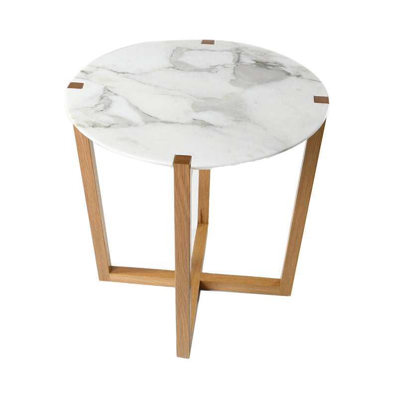 target white and gold side table