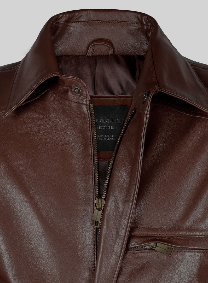 Airvoyant Bomber Leather Jacket