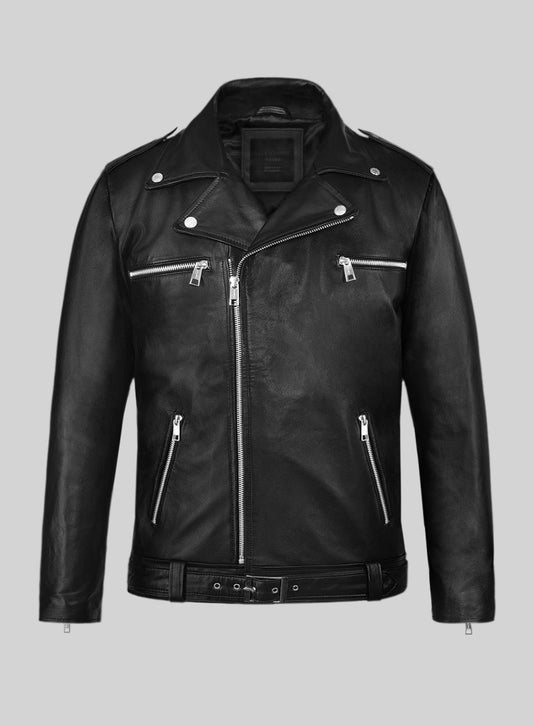 Leather Skin Lucas Black Quilted Leather Jacket