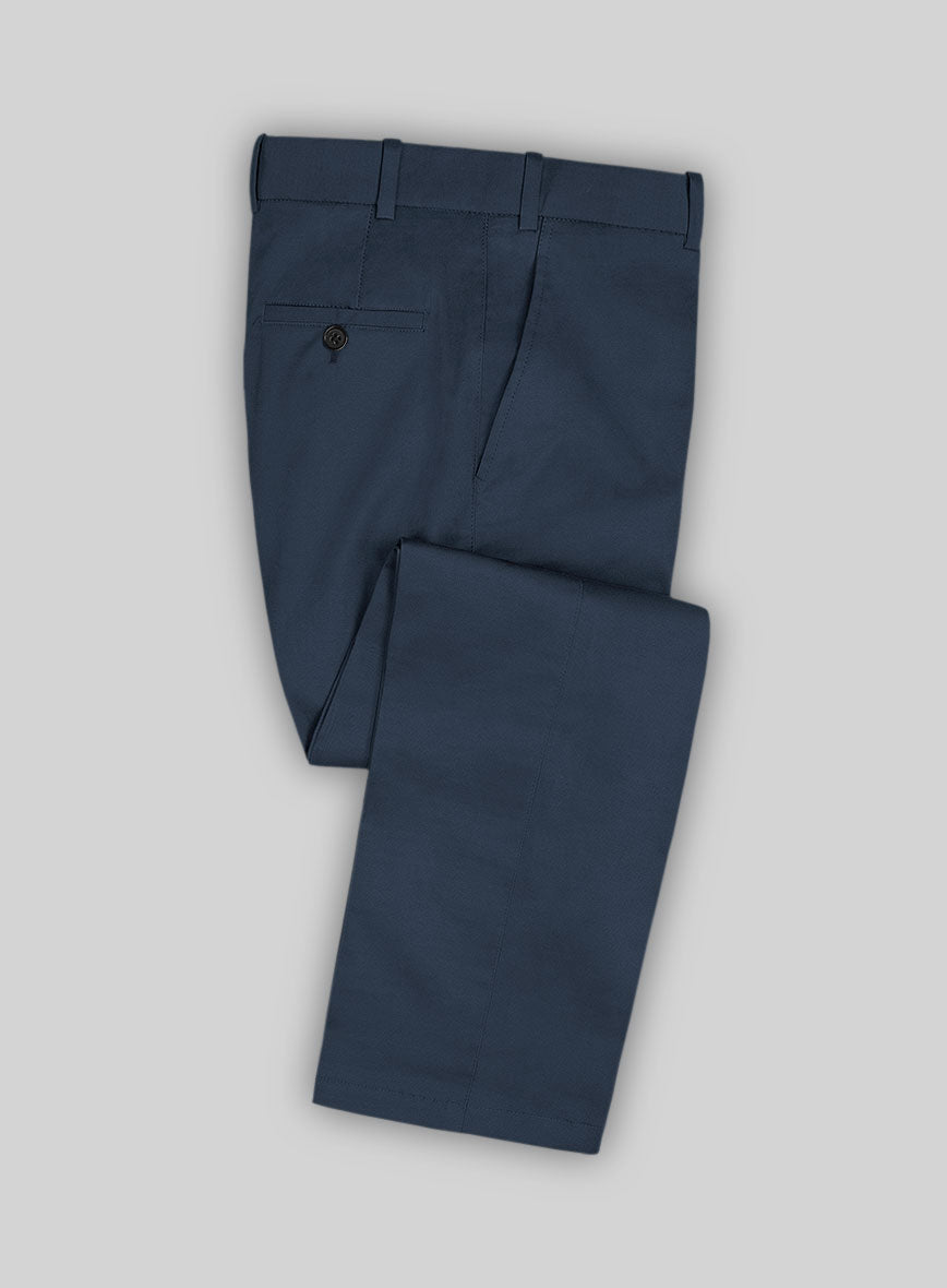 Blue Stretch Chino Suit