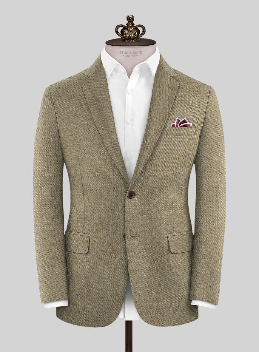 Bristol Beige Sharkskin Suit