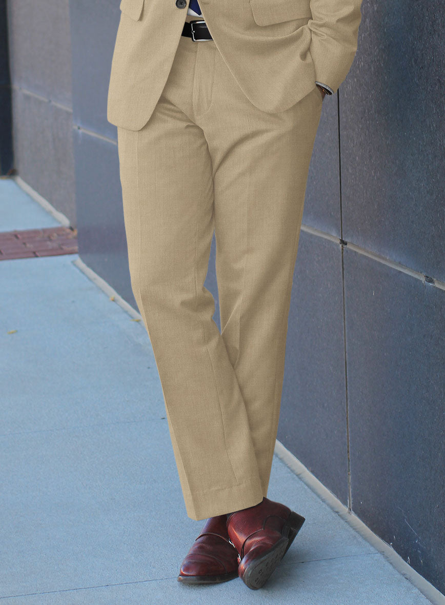 Bristol Beige Wool Pants