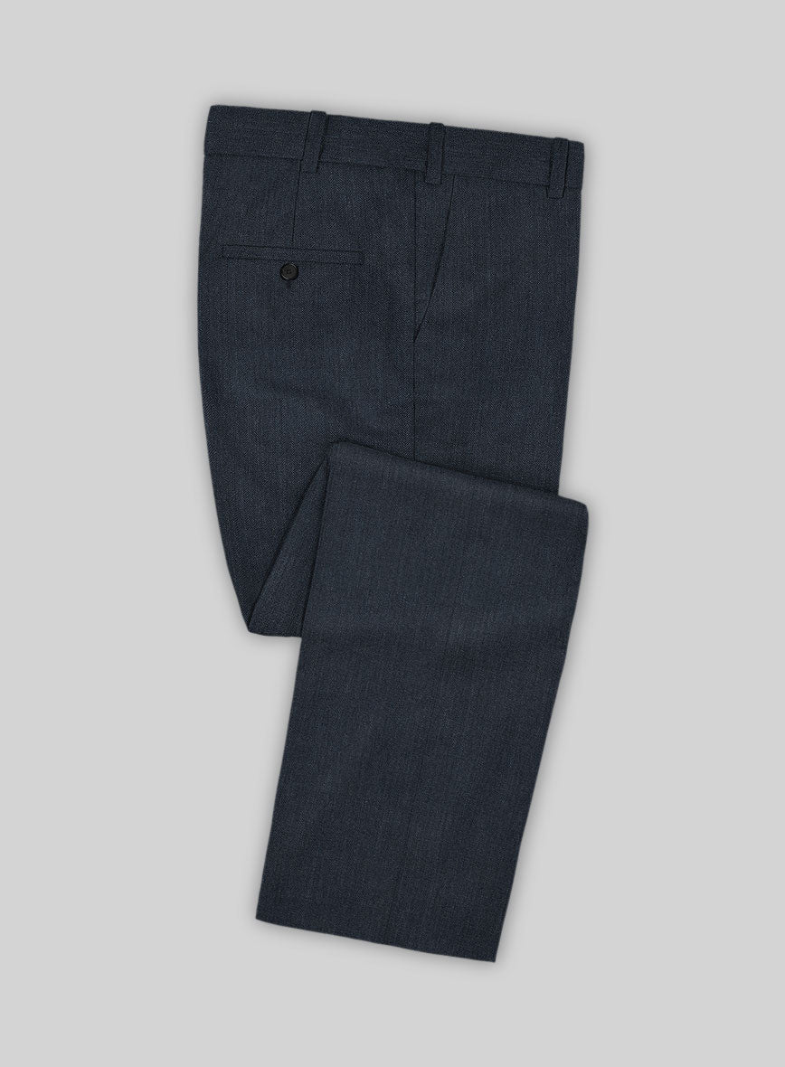 Bristol Muted Blue Herringbone Suit