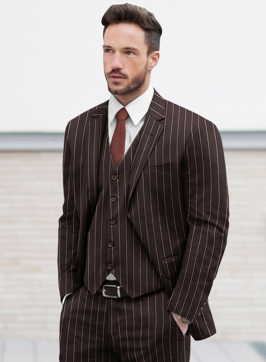 Brown Rope Stripe Jacket