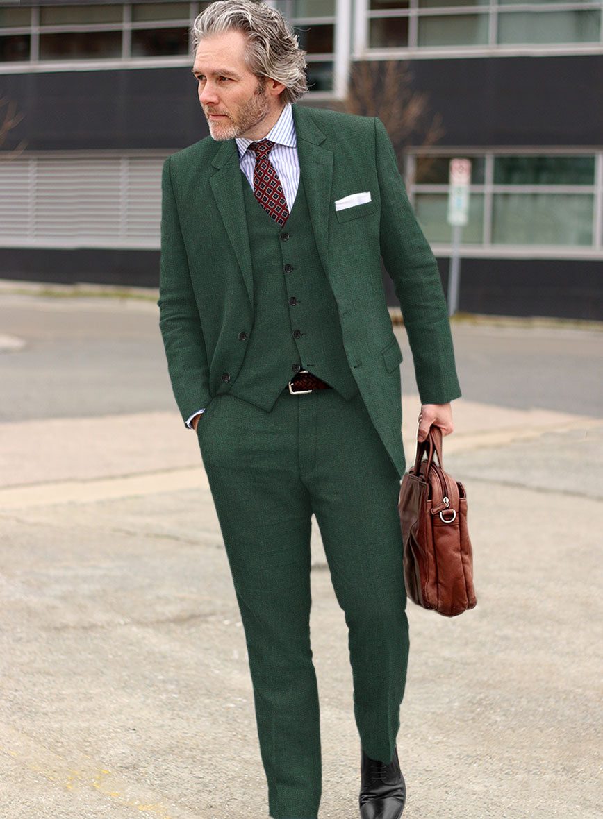 Campari Green Mile Linen Suit