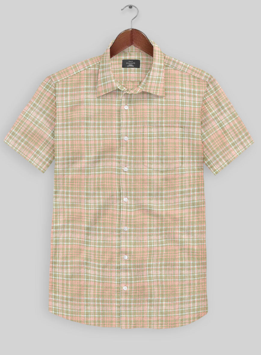 Adolfo Checks Linen Shirt