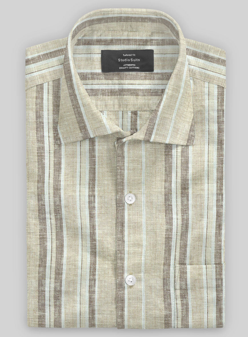 Aleno Stripe Linen Shirt