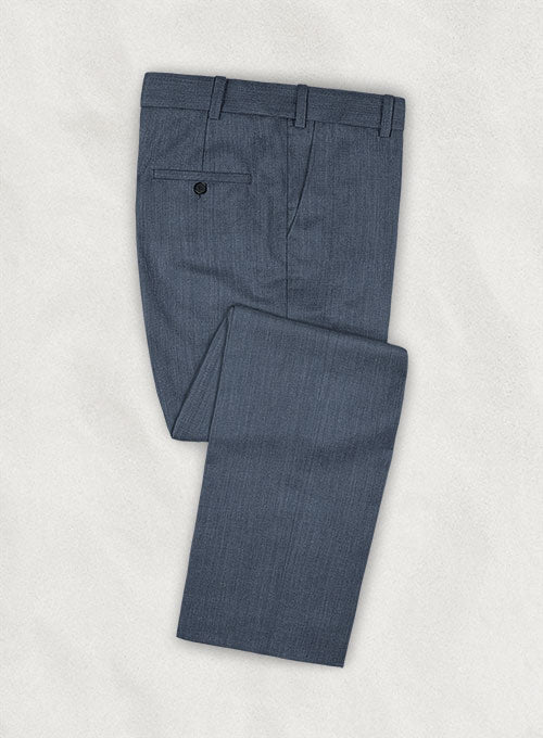 Aspen Stripe Powder Blue Wool Pants