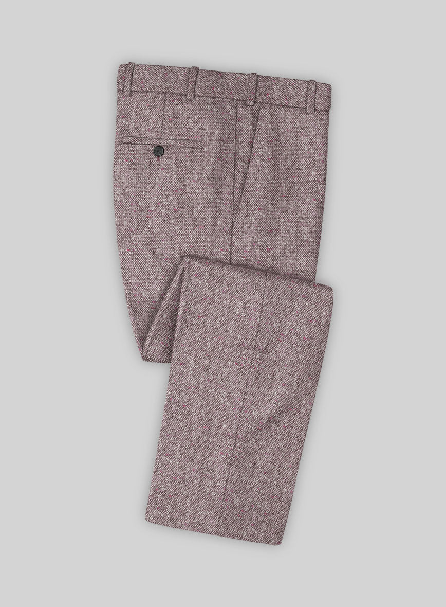 Berry Donegal Weave Tweed Suit