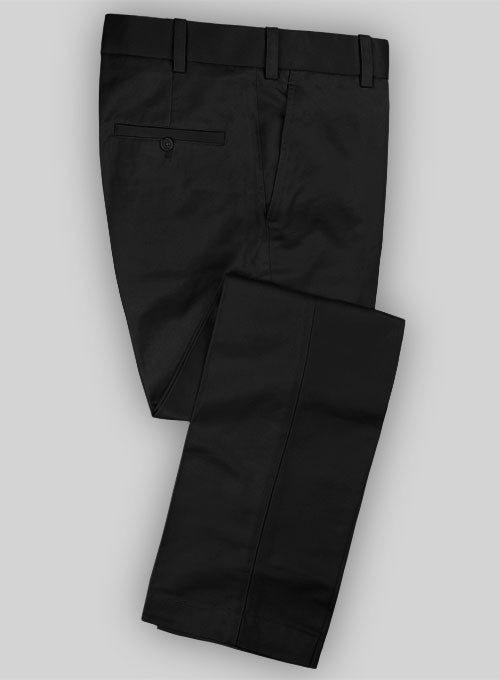 Black Tailored Chinos