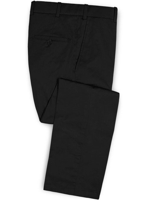 Black Peach Finish Chino Suit