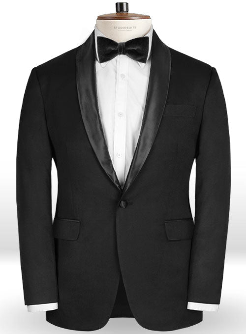 Black Wool Tuxedo Jacket – StudioSuits