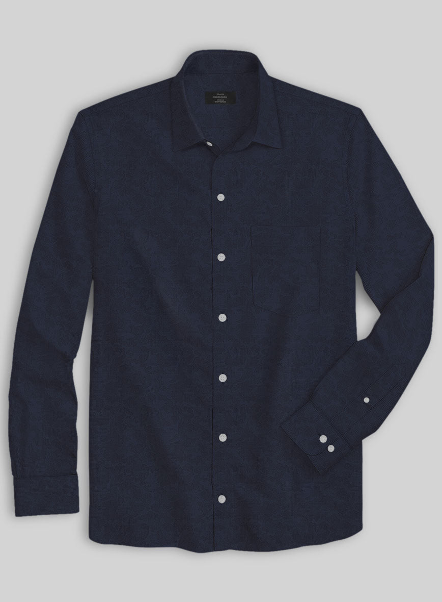 Blue Camo Wool Shirt