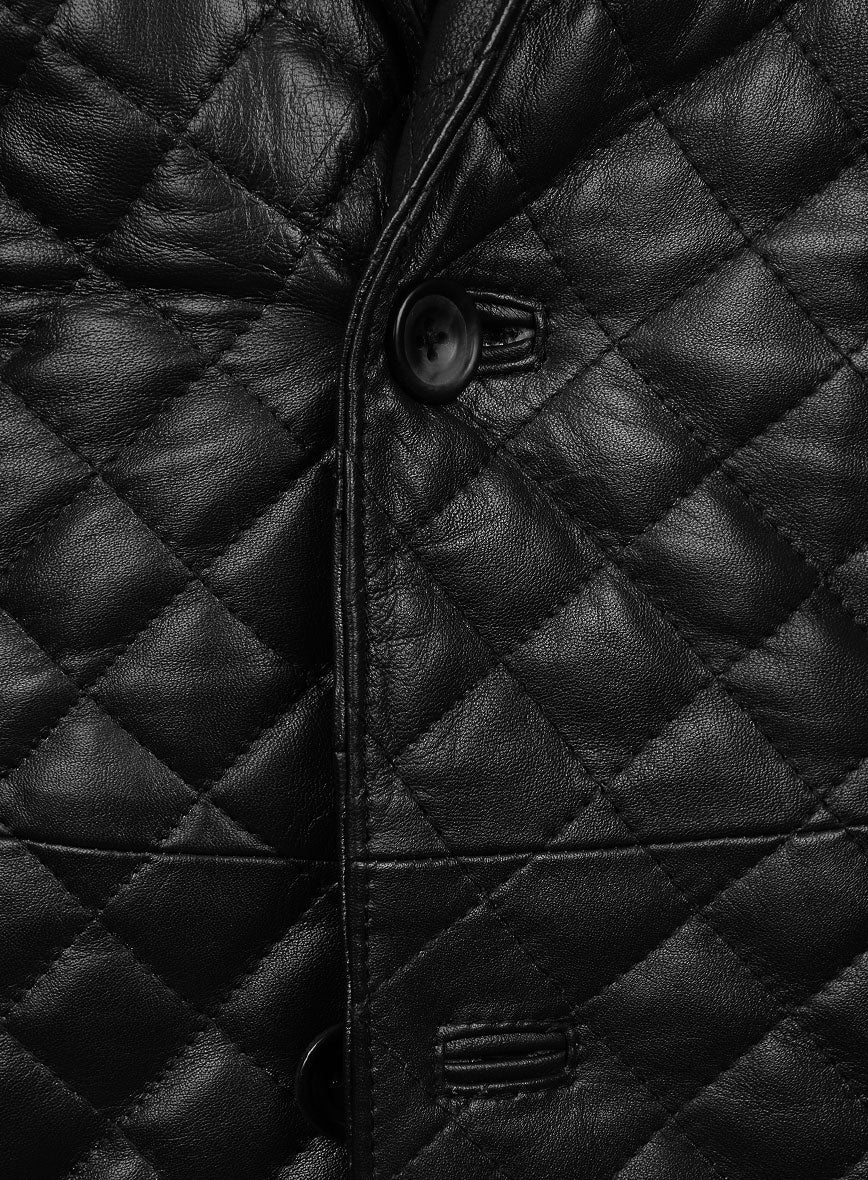 Bocelli Quilted Leather Blazer