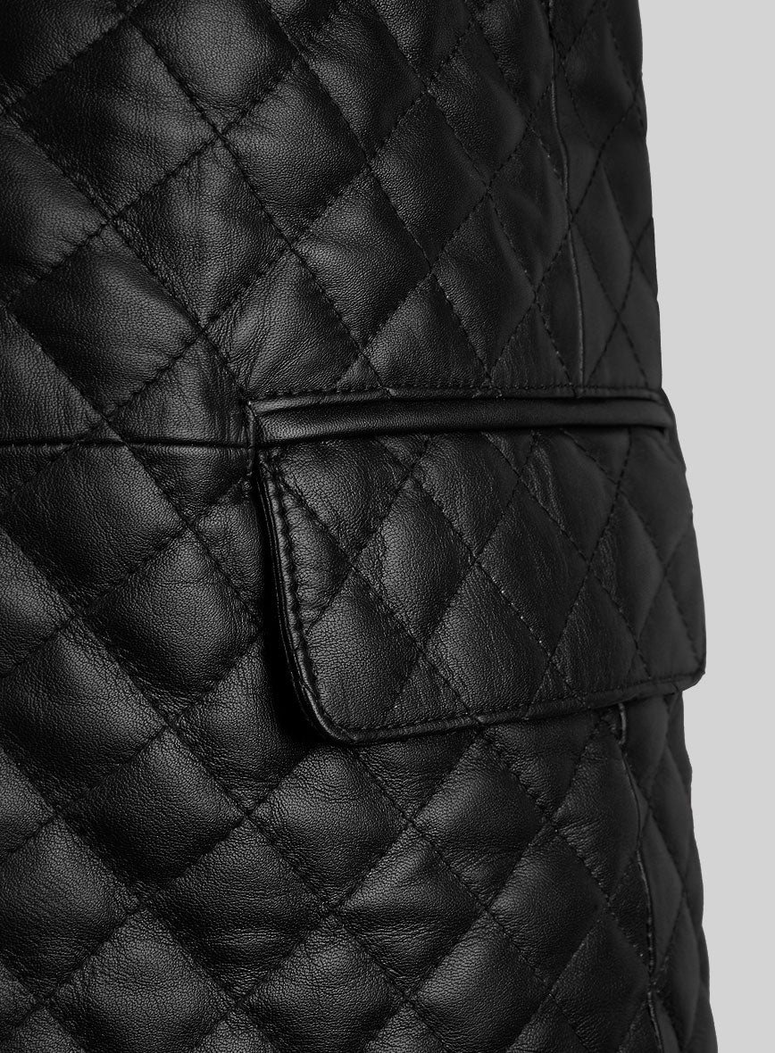 Bocelli Quilted Leather Blazer