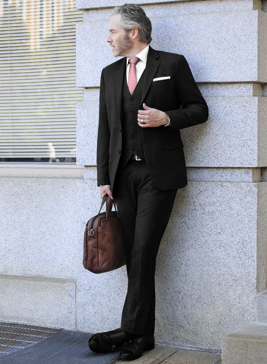 Bristol Black Micro Stripe Suit