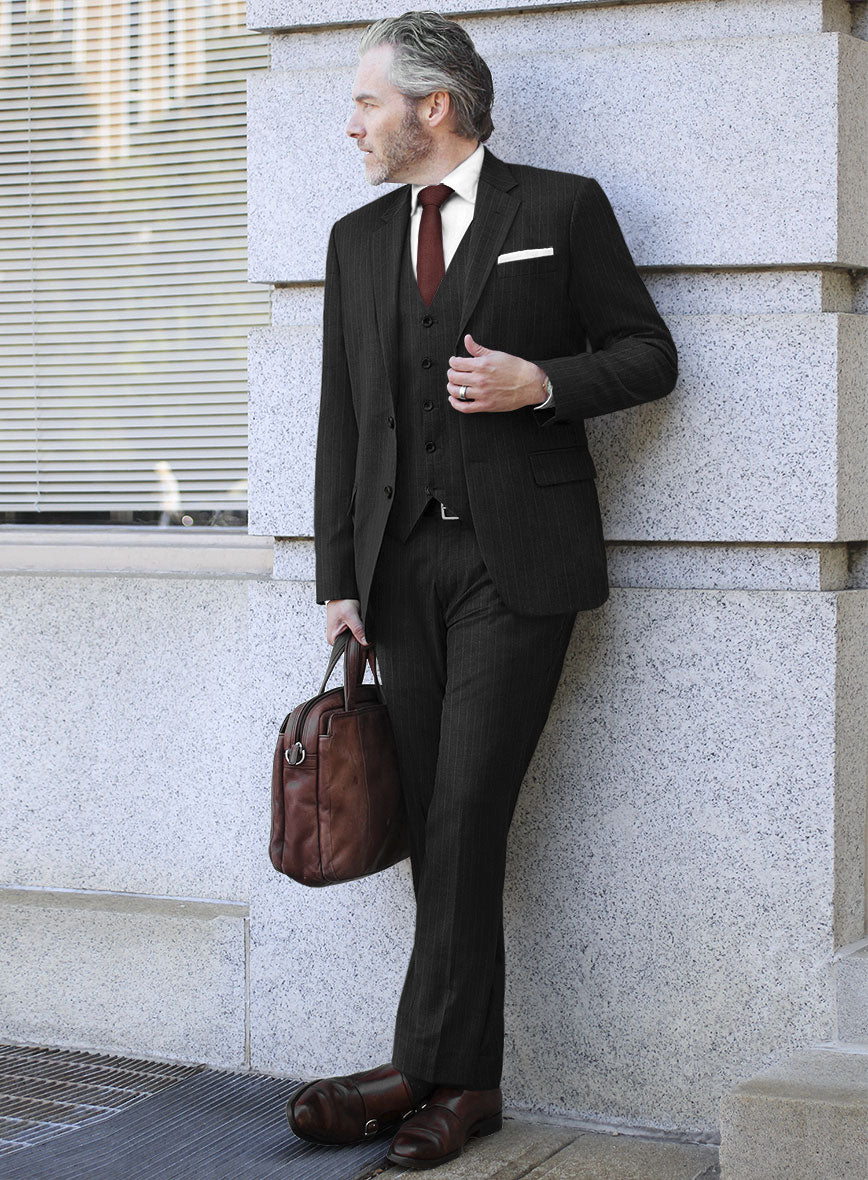 Bristol Charcoal Chalkstripe Suit