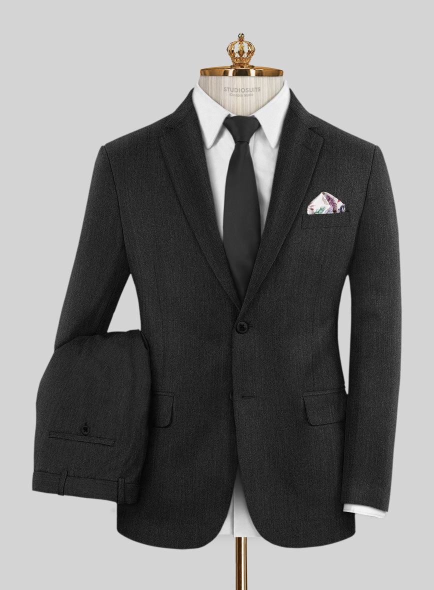 Bristol Charcoal Herringbone Suit