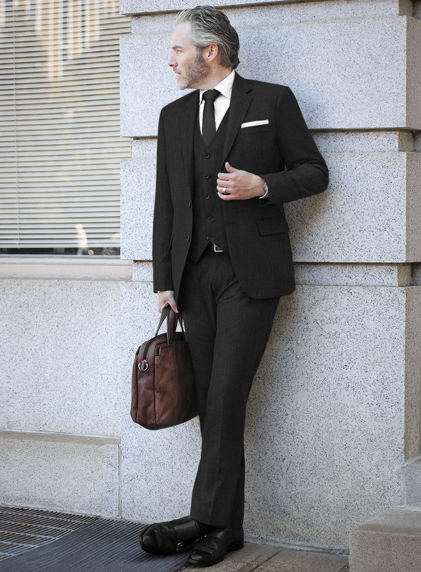 Bristol Charcoal Herringbone Suit