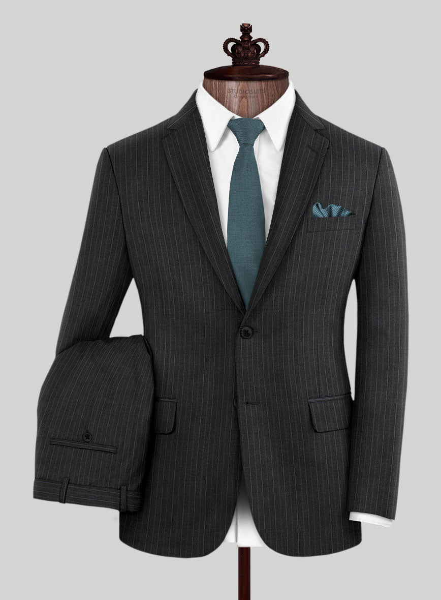 Bristol Devon Gray Stripe Suit