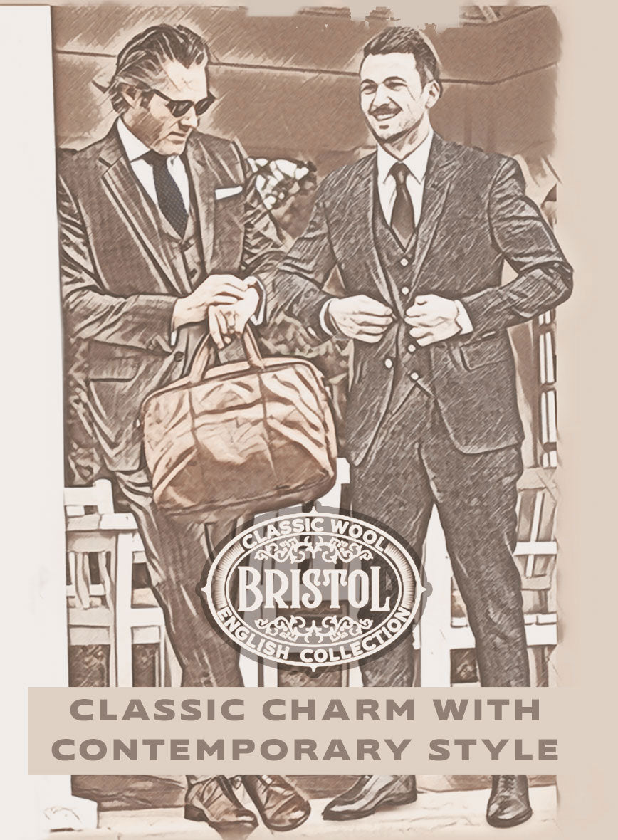 Bristol Charcoal Chalkstripe Suit