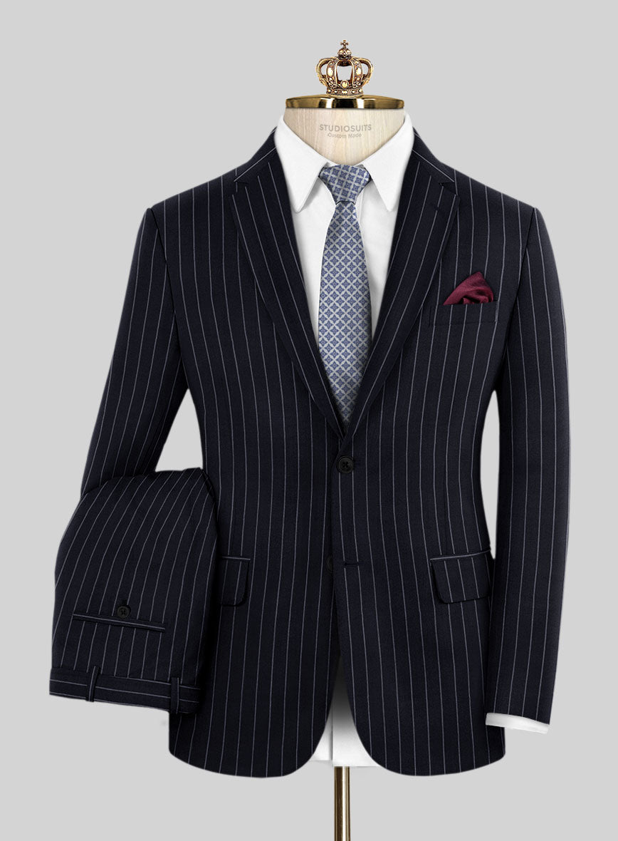 Bristol Deep Blue Rope Stripe Suit