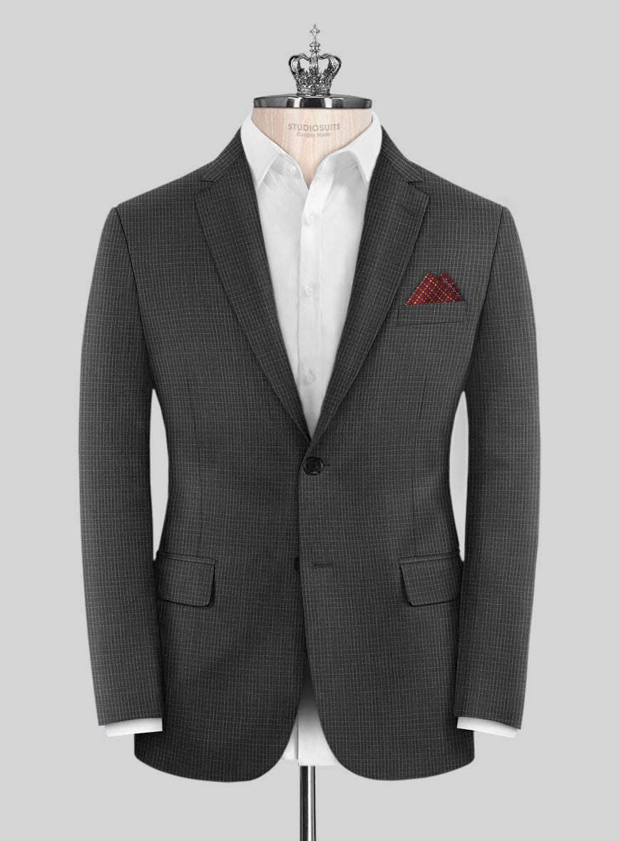 Bristol Gray Grid Suit