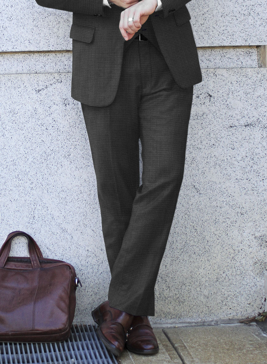 Bristol Gray Grid Suit