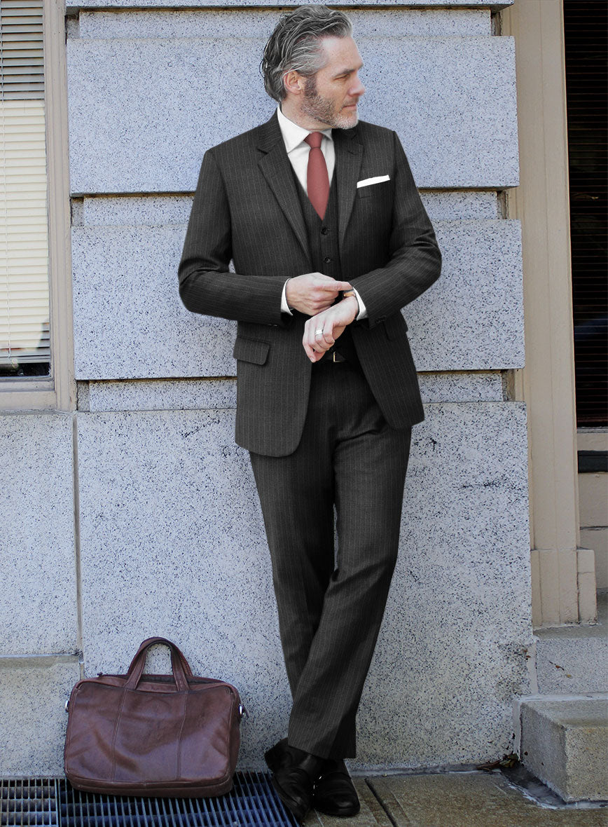 Bristol Gray Regal Stripe Suit