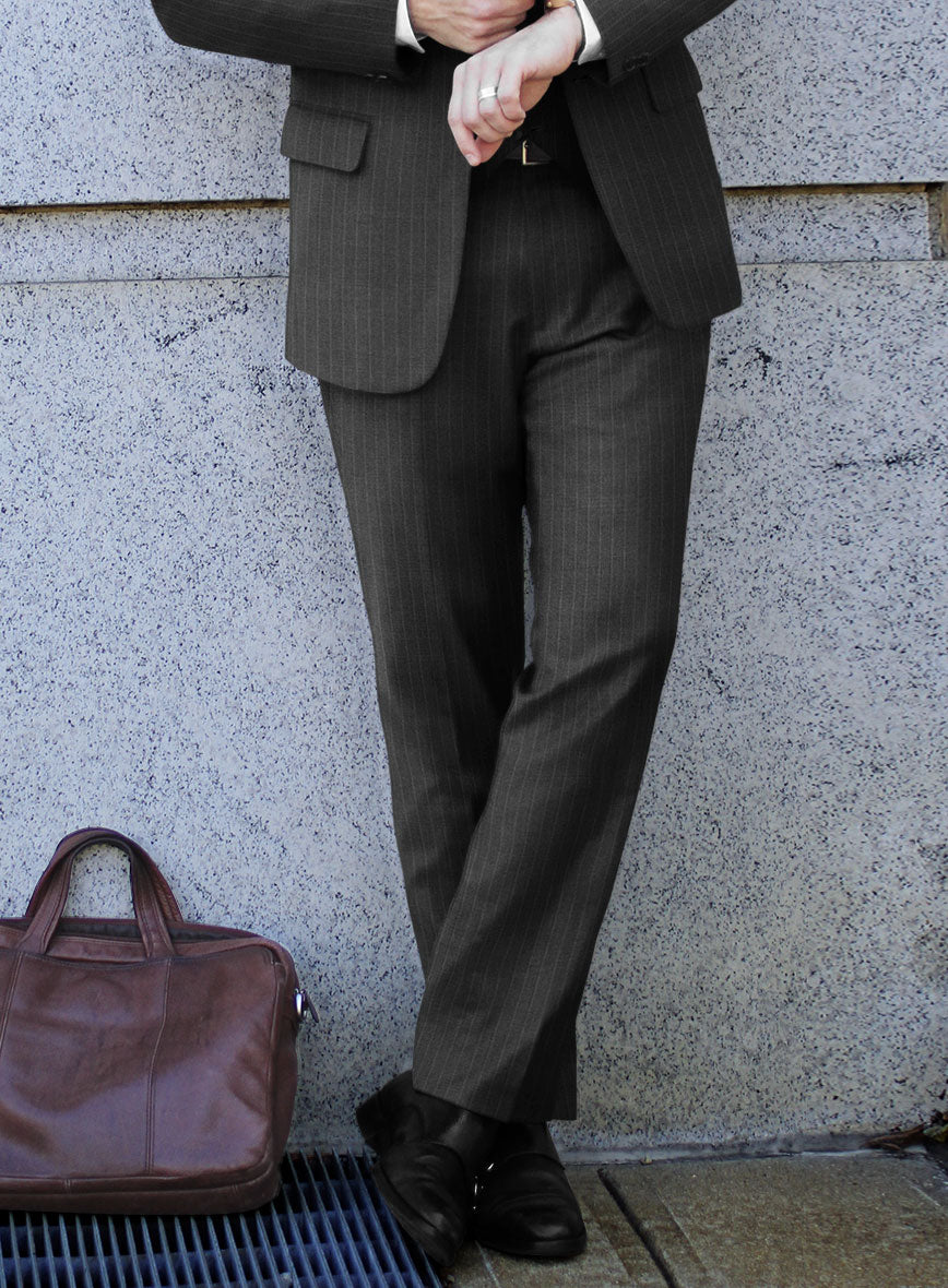 Bristol Gray Regal Stripe Suit