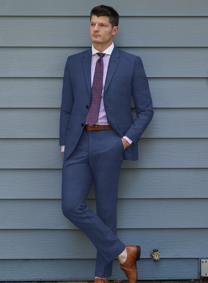 Bristol Light Navy Sharkskin Suit