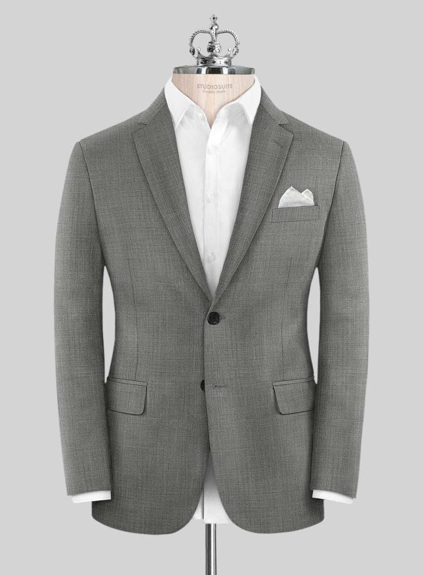 Bristol Light Gray Sharkskin Jacket