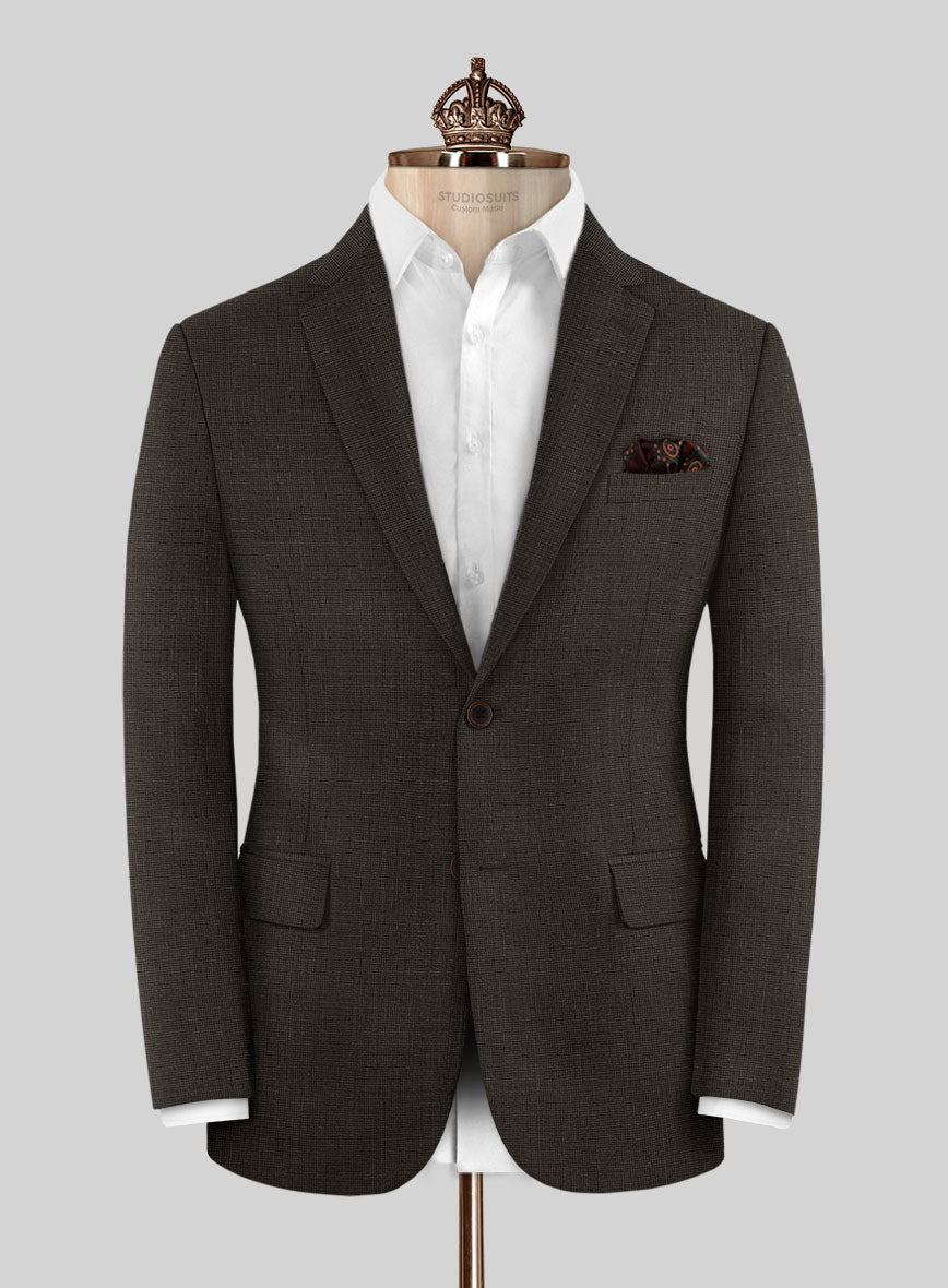 Bristol Nailhead Brown Suit