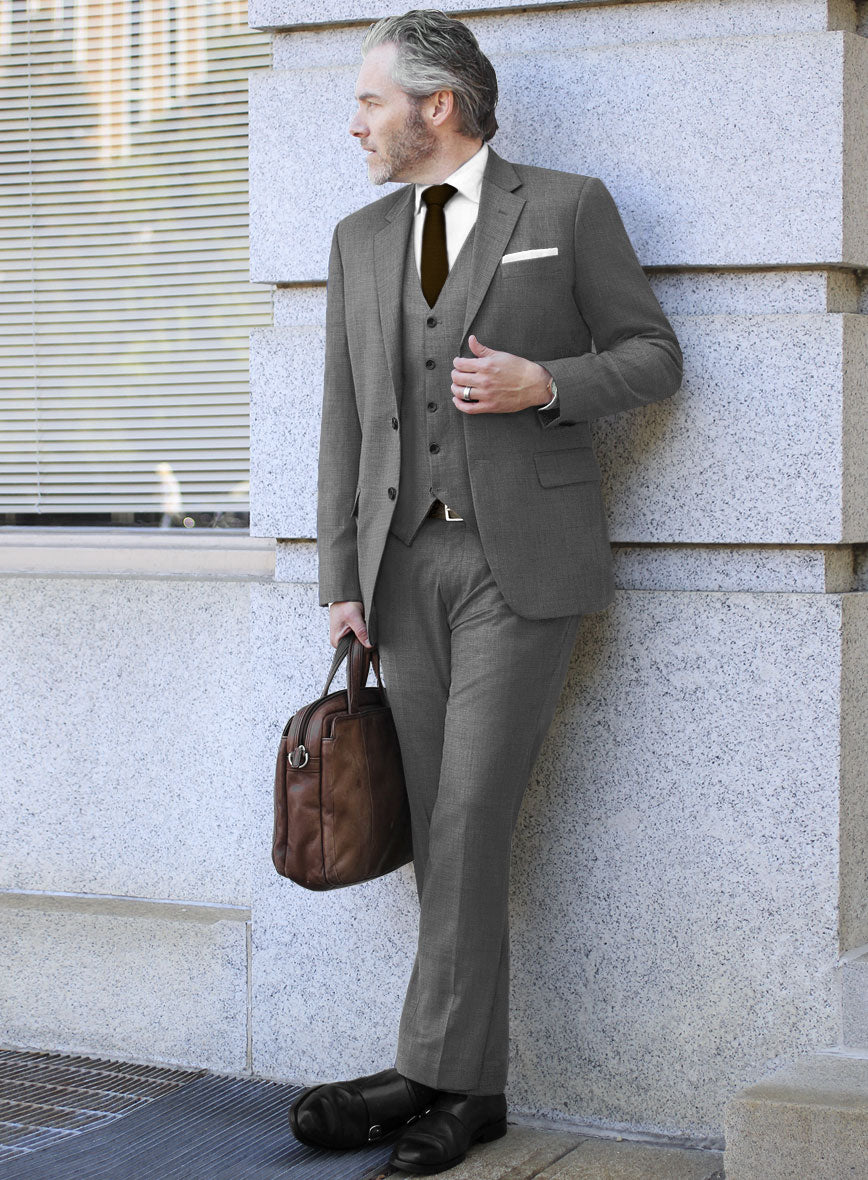 Bristol Nailhead Gray Suit