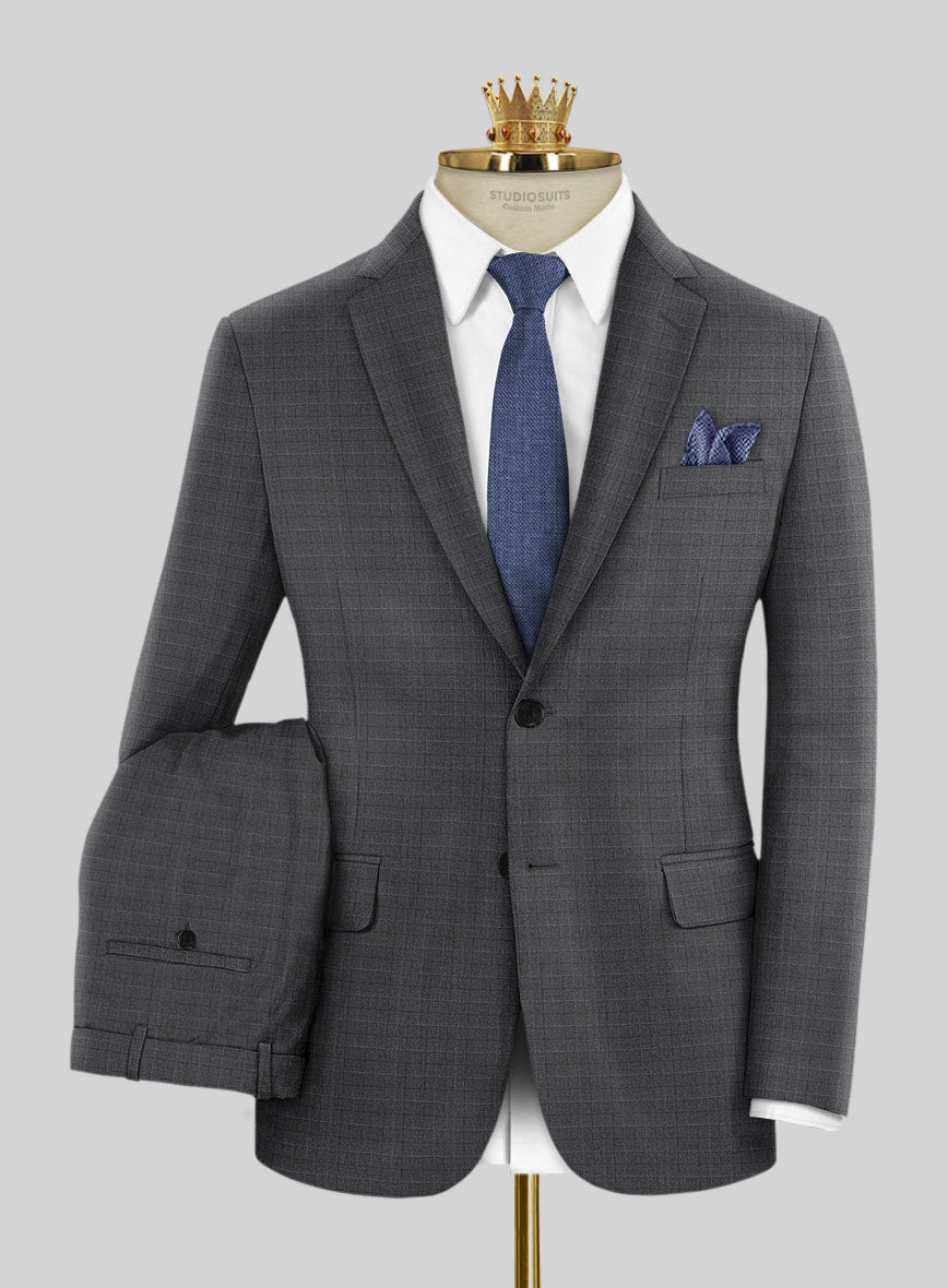 Bristol Sevea Gray Checks Suit