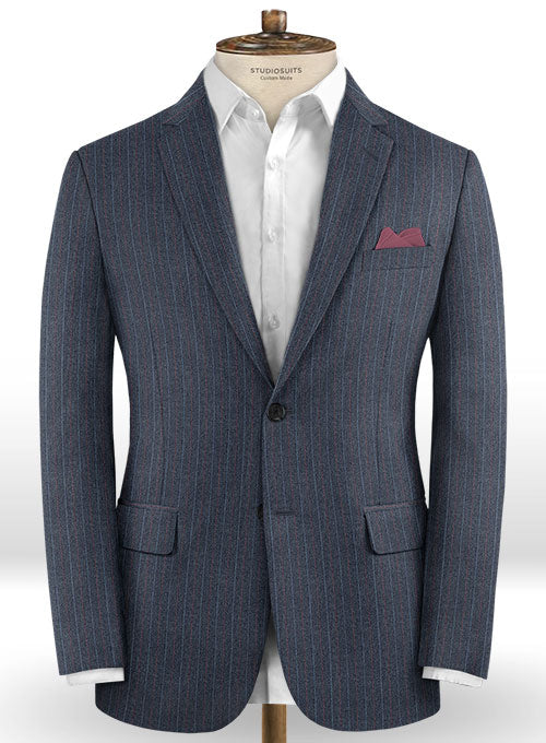 Caccioppoli Dapper Dandy Ortego Indigo Blue Wool Suit