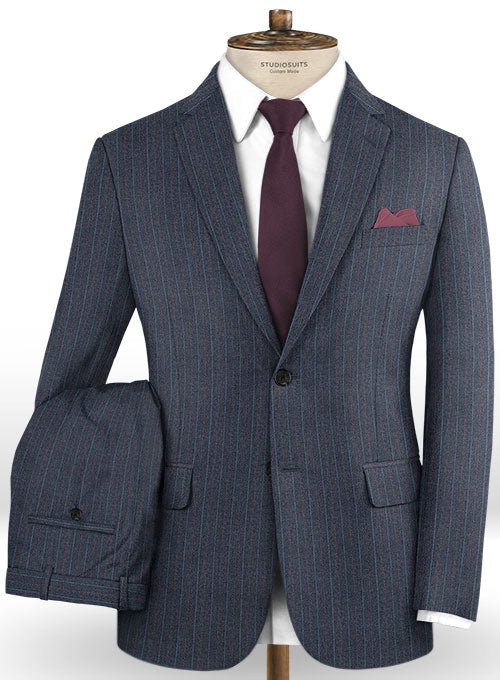 Caccioppoli Dapper Dandy Ortego Indigo Blue Wool Suit