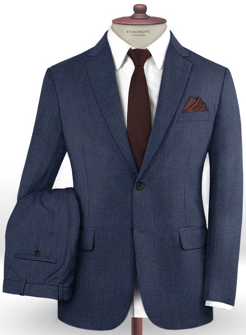 Caccioppoli Dapper Dandy Apelli Bottle Blue Wool Suit