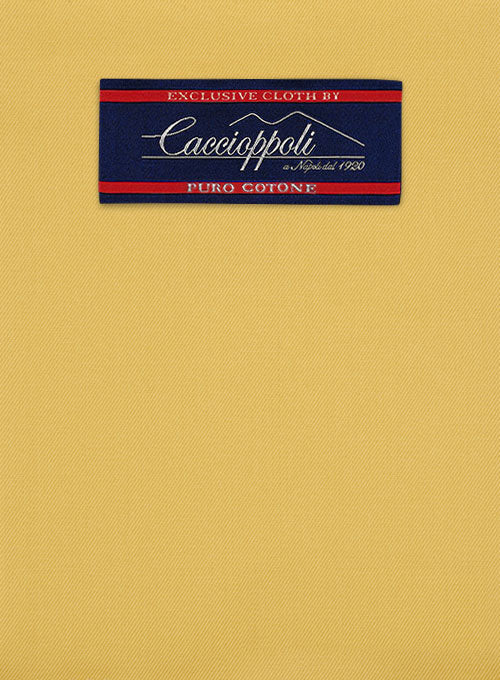 Caccioppoli Cotton Gabardine Yellow Suit