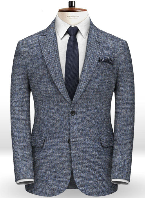 Caccioppoli Donegal Mid Blue Tweed Jacket