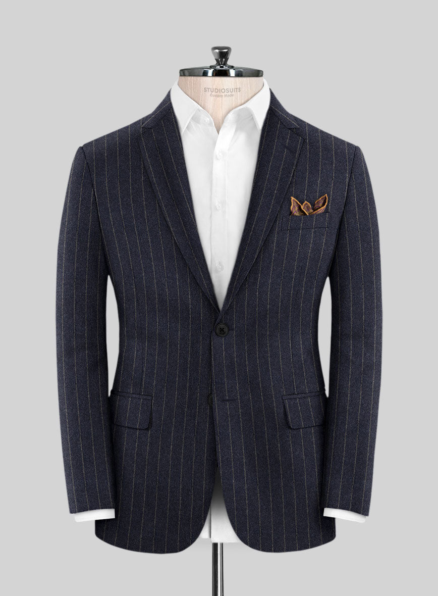 Caccioppoli Paollo Dark Blue Wool Jacket