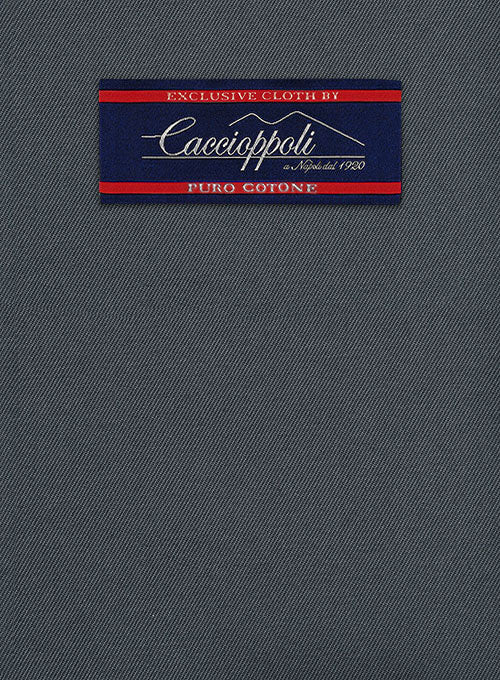 Caccioppoli Cotton Drill Gray Suit