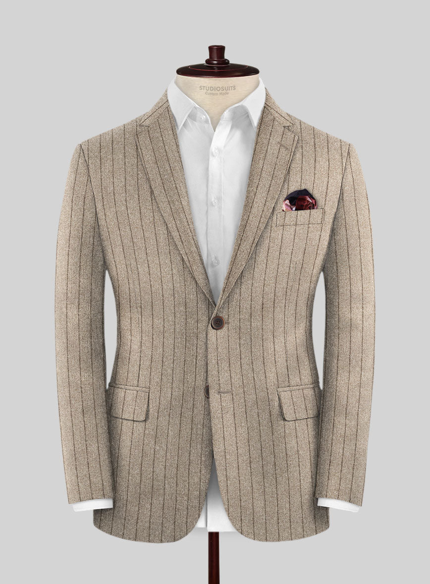 Caccioppoli Acabel Brown Wool Jacket