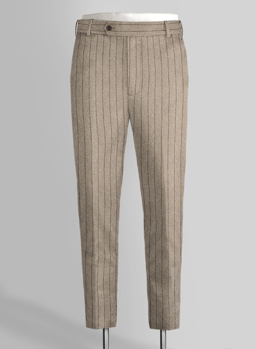 Caccioppoli Acabel Brown Wool Pants