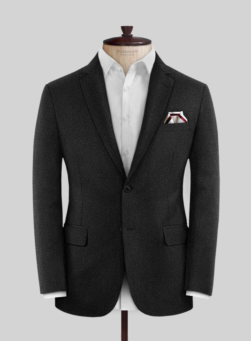 Caccioppoli Carrio Charcoal Wool Jacket